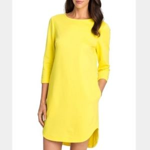 Trina Turk Sculptor yellow shift dress